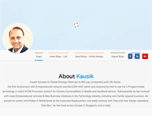 Tablet Screenshot of kausik-global.com